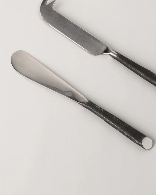 BURNISHED 'SLICED' HANDLE KNIFE - PATE