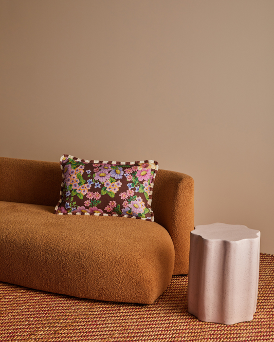 BUTTERCUP - BROWN CUSHION COVER 60x40cm