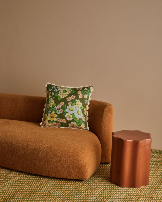 BUTTERCUP - OLIVE CUSHION COVER 50x50