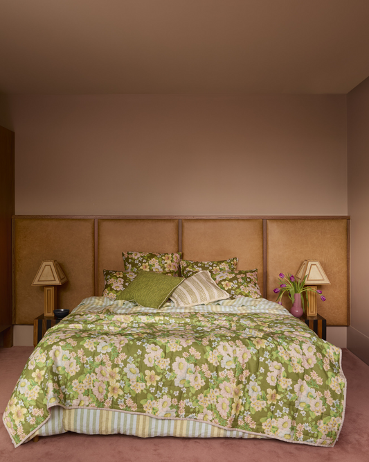 BUTTERCUP OLIVE STANDARD PILLOWCASES (SET OF 2)