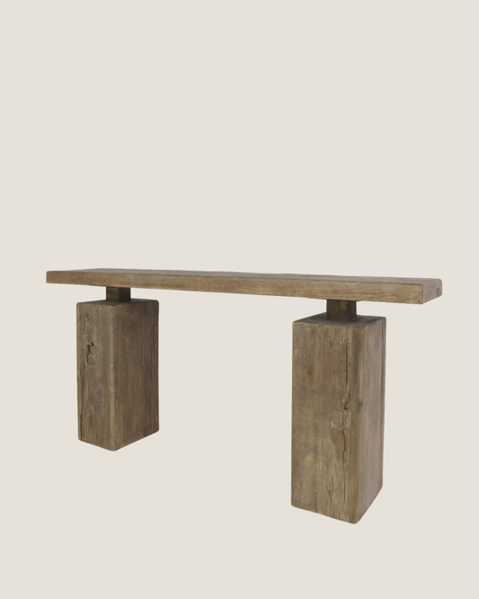 CASA SQUARE LEG CONSOLE - WALNUT