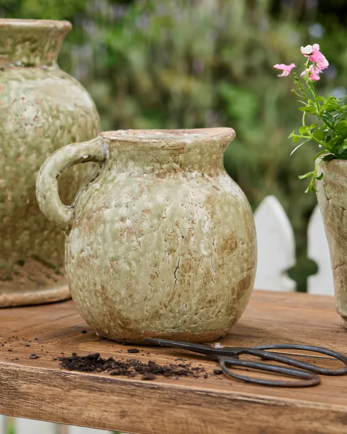 CELADON GARDEN JUG