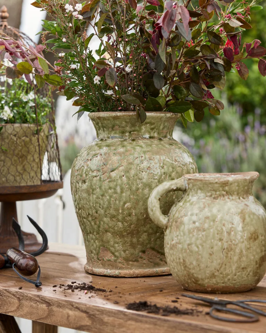 CELADON GARDEN VASE