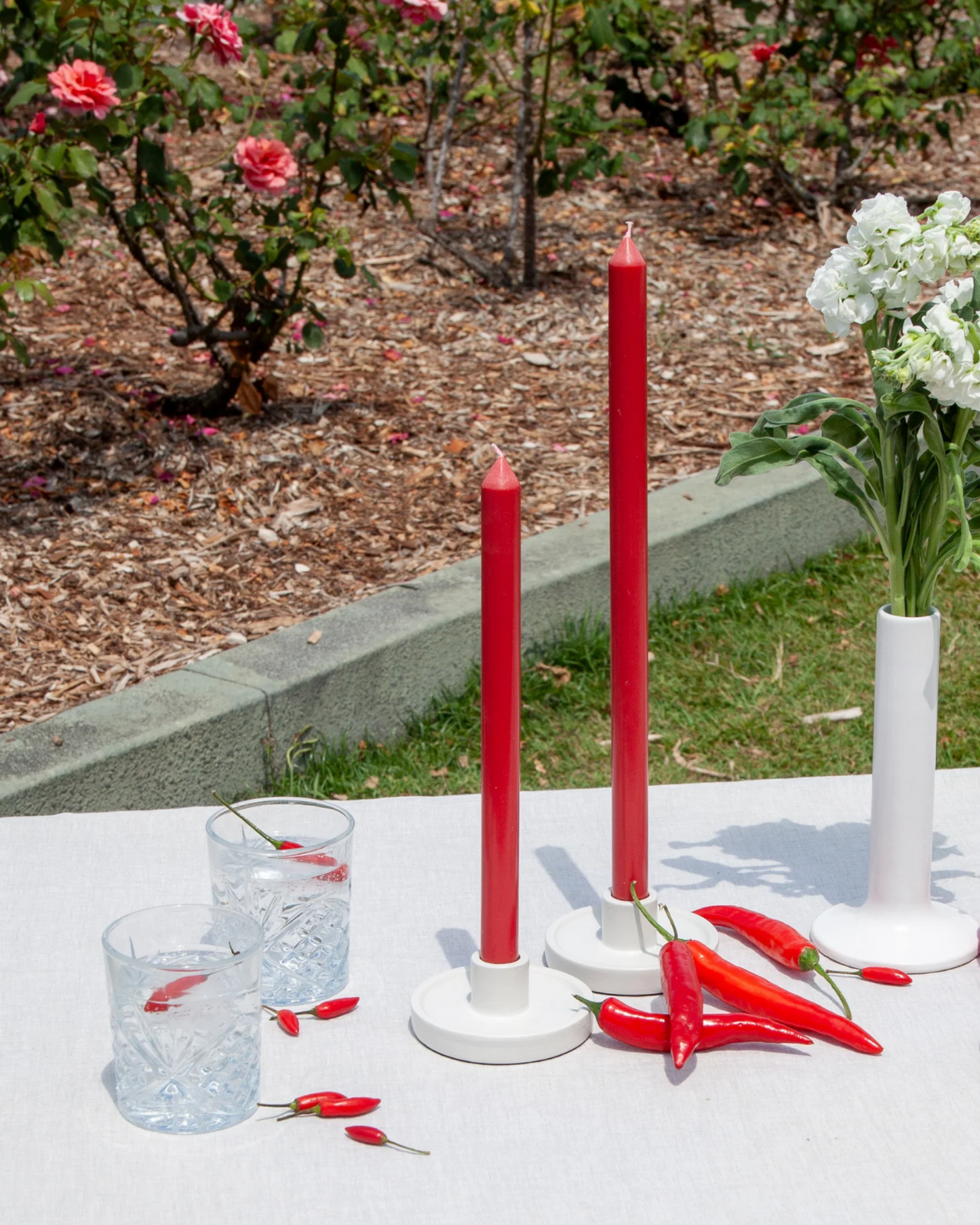30CM DINNER CANDLES - TWO PACK