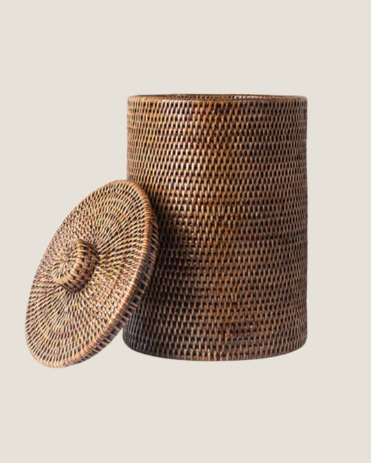 COCO WASTE BASKET WITH LID