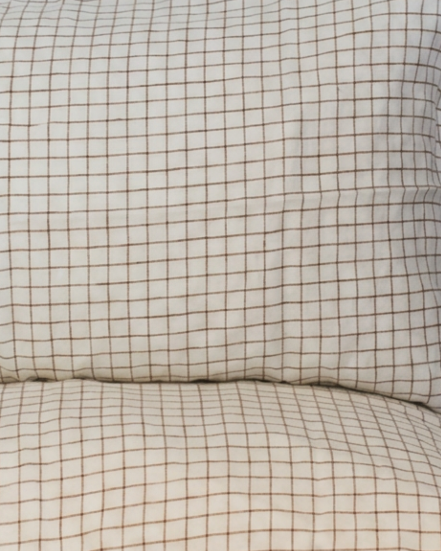 LE LIN DUVET - CINNAMON GRID