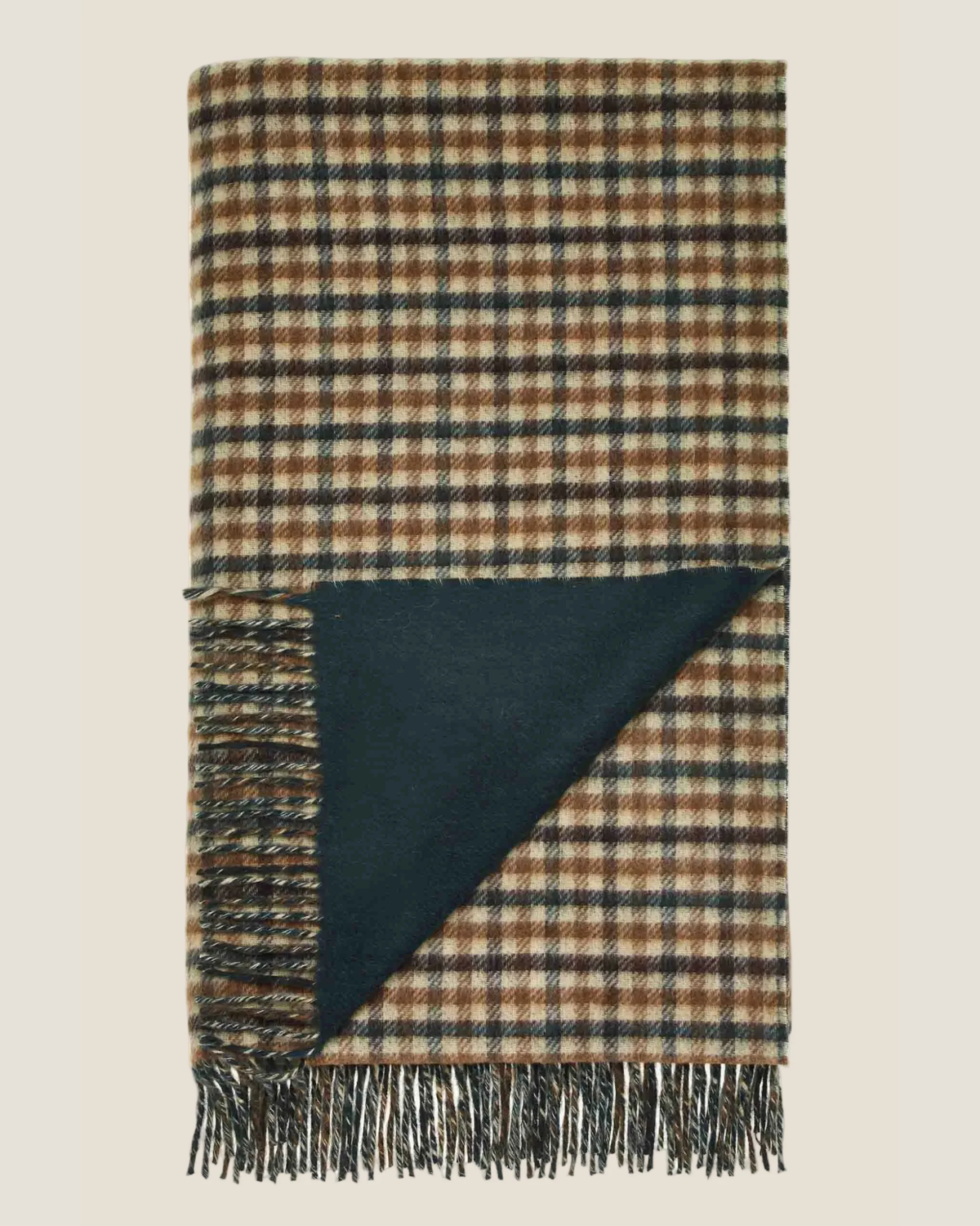Double-Faced Estate Gun Club 100% Merino Throw