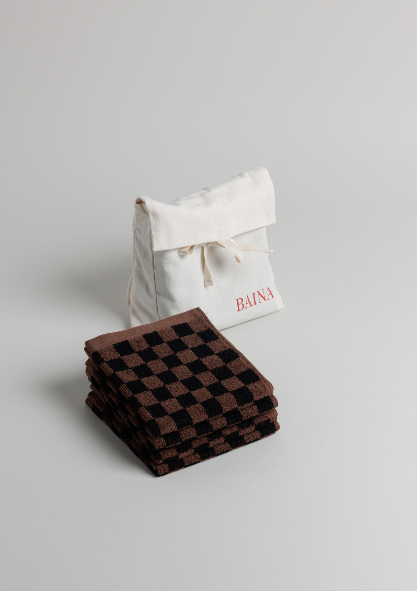 FACE CLOTH GIFT SET 04 - TABAC & NOIR