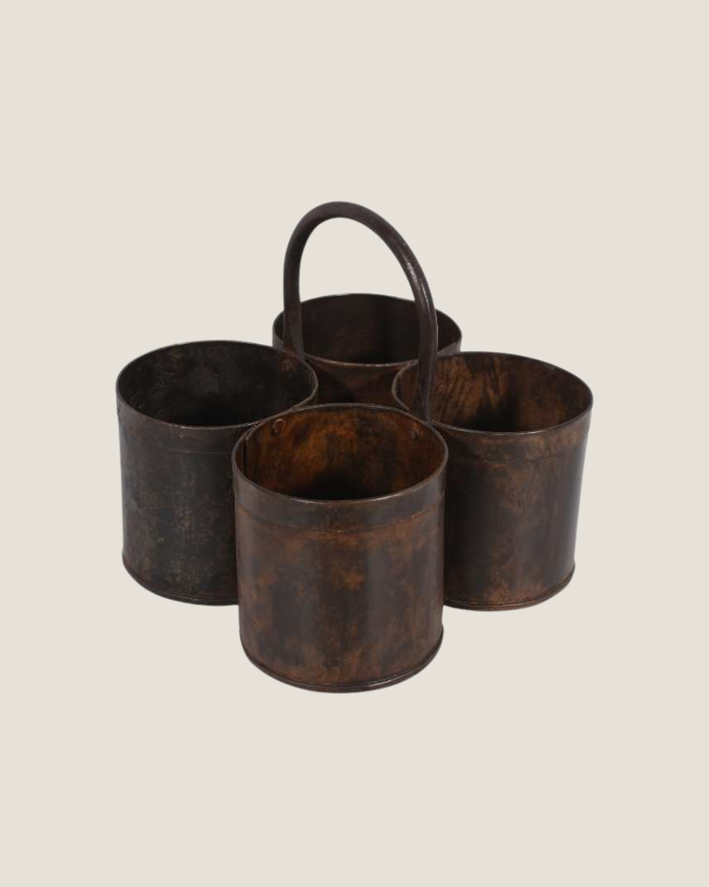 FOUR IRON POT WITH HANDLE