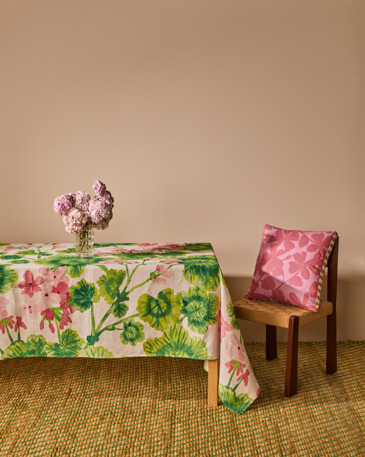 GERANIUM MULTI TABLECLOTH - MEDIUM