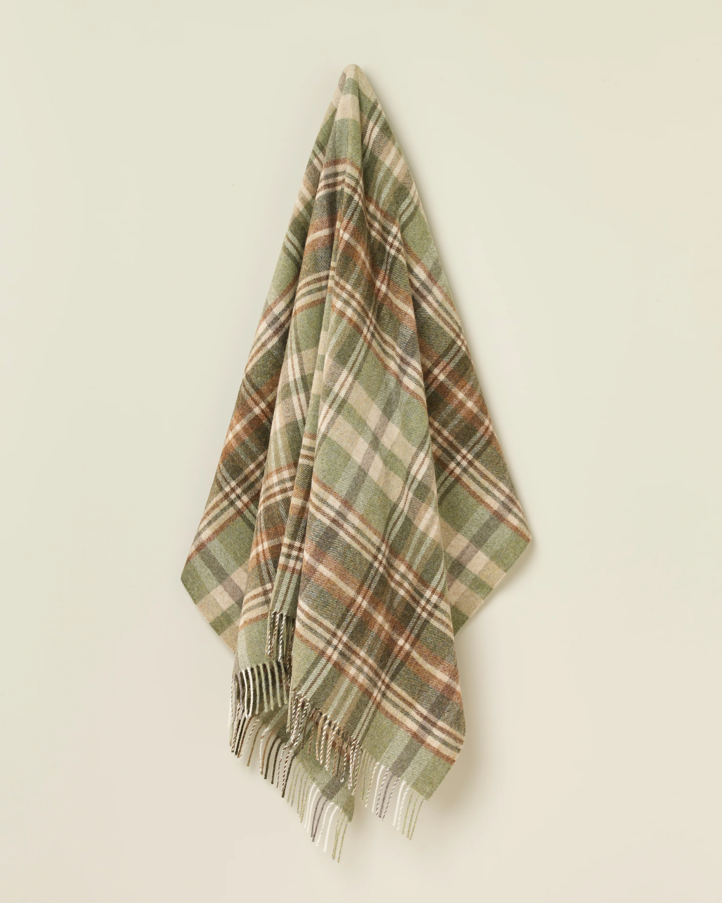GLEN COE NZ WOOL THROW - SAGE