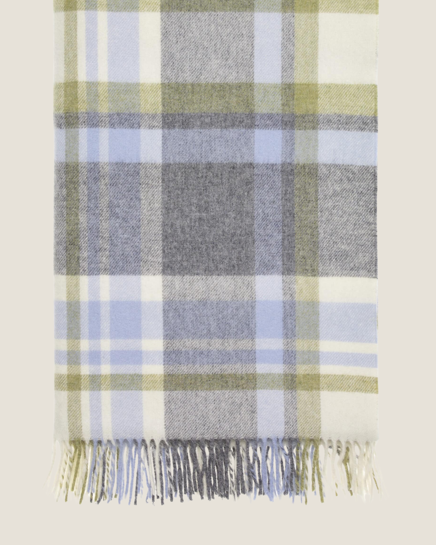 PORTREE DUCK EGG 100% MERINO THROW