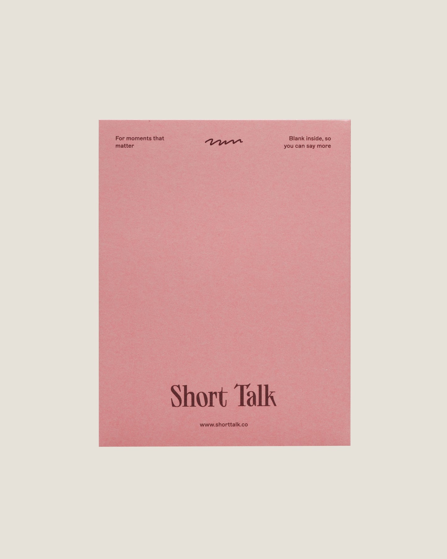 GRATEFUL DOESN'T CUT IT - SHORT TALK GREETING CARD