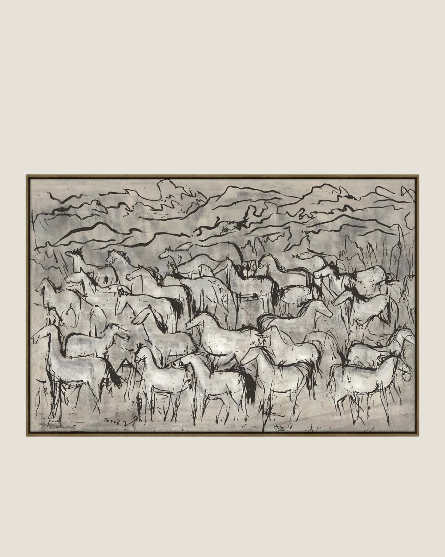 HERD - HEAVY TEXTURED FRAMED CANVAS