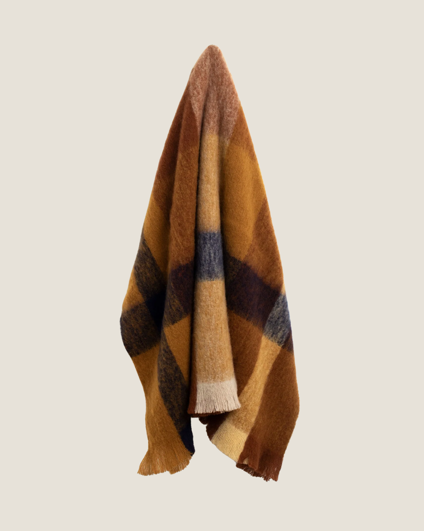 KINLOCH WOOL THROW - COCOA