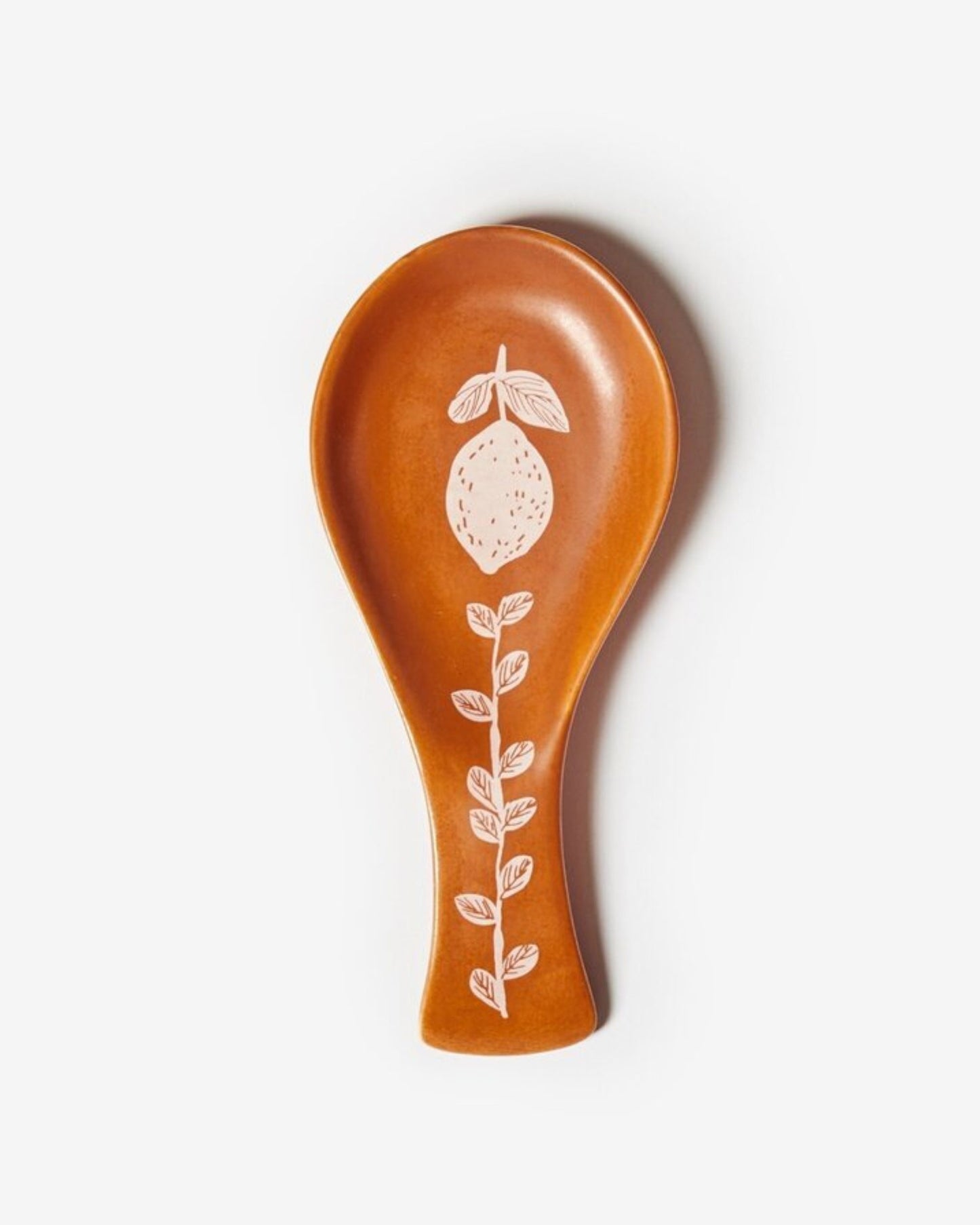 LEMON TAN SPOON REST