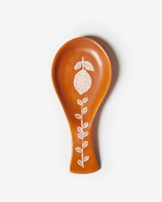 LEMON TAN SPOON REST