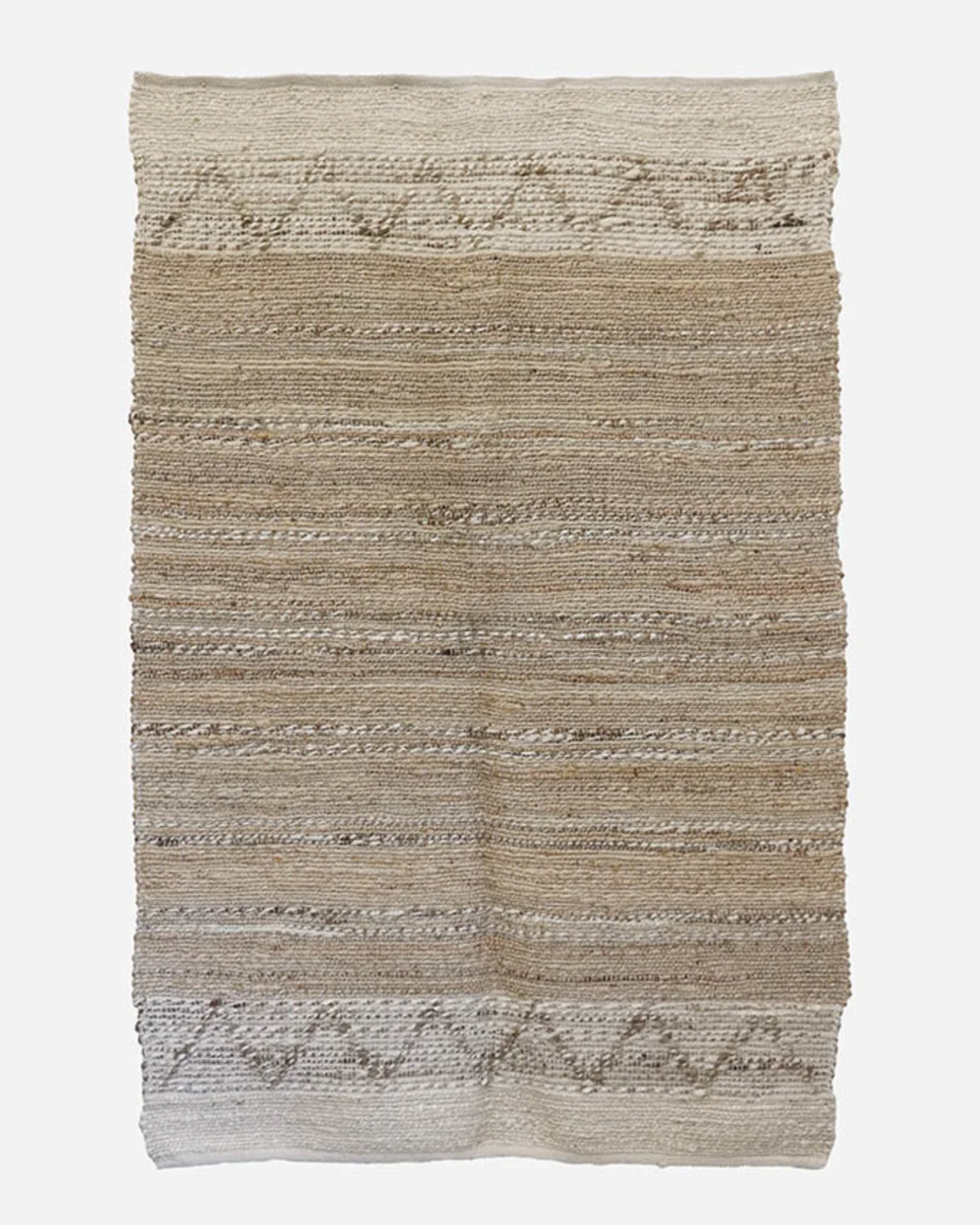LOOM WOVEN RUG - EARTH AND IVORY