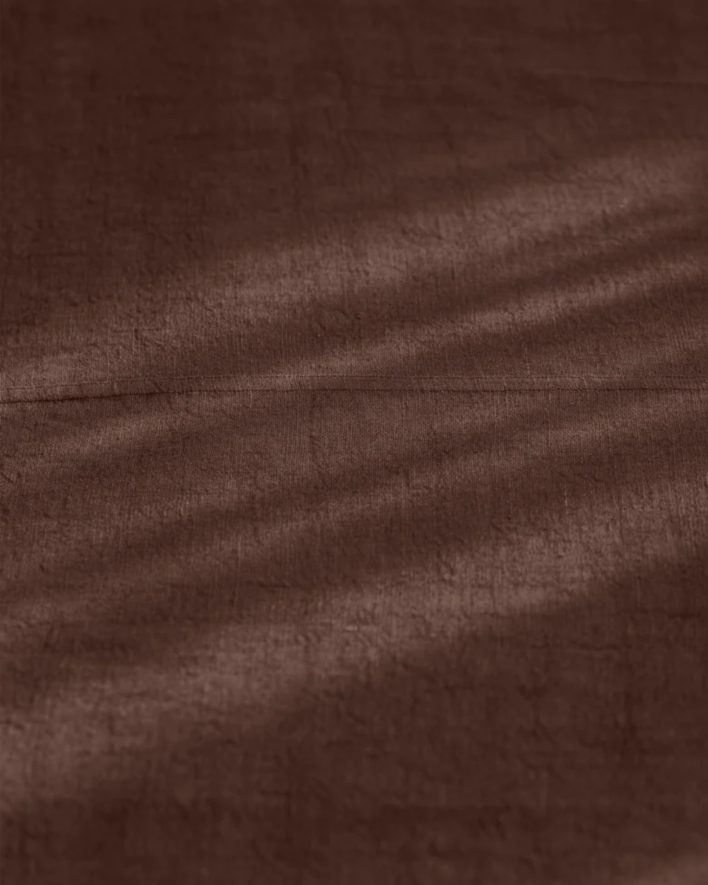 LUCA LINEN BED COVER - CHOCOLATE