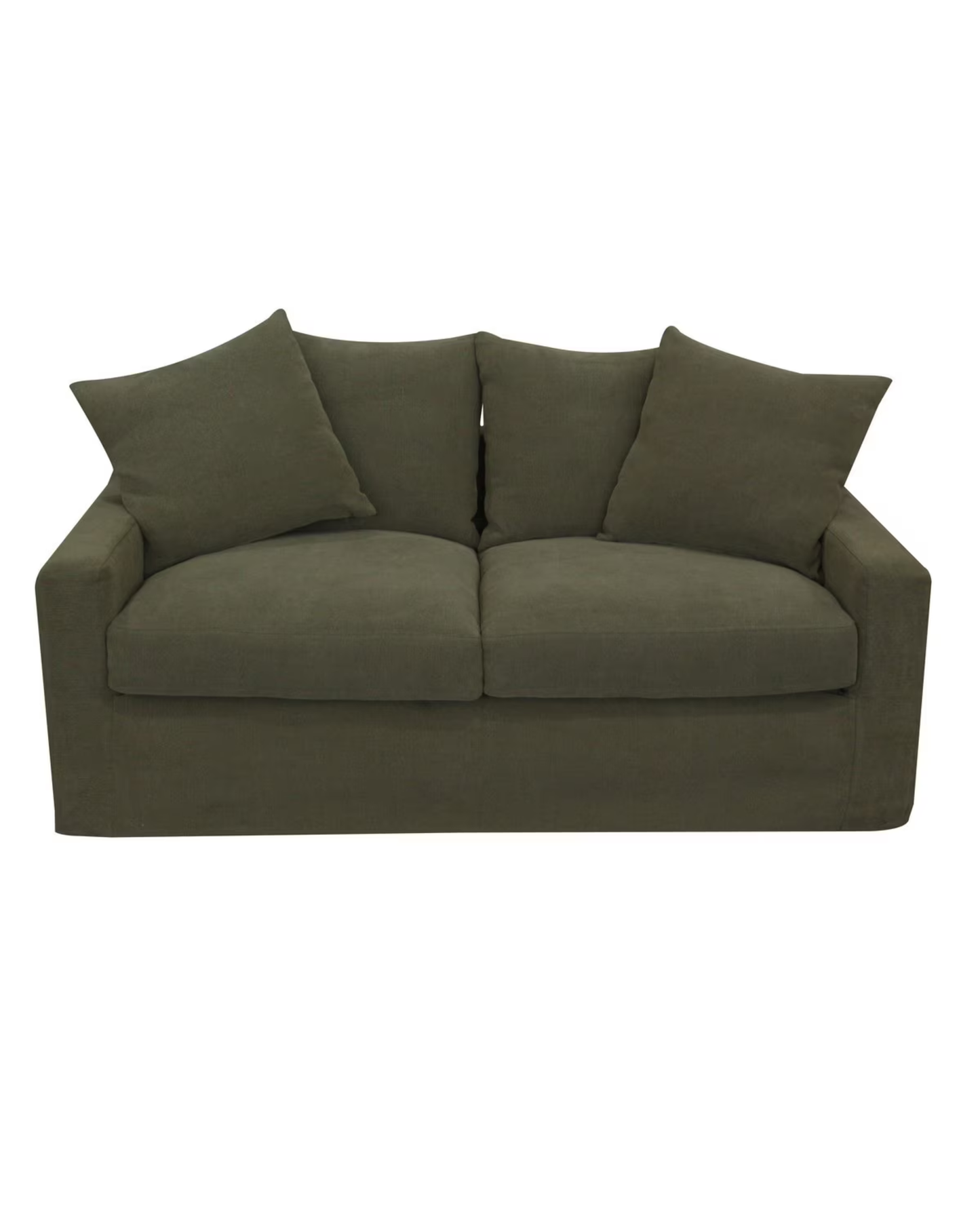 LUCCA TWO SEATER SOFA - OLIVE