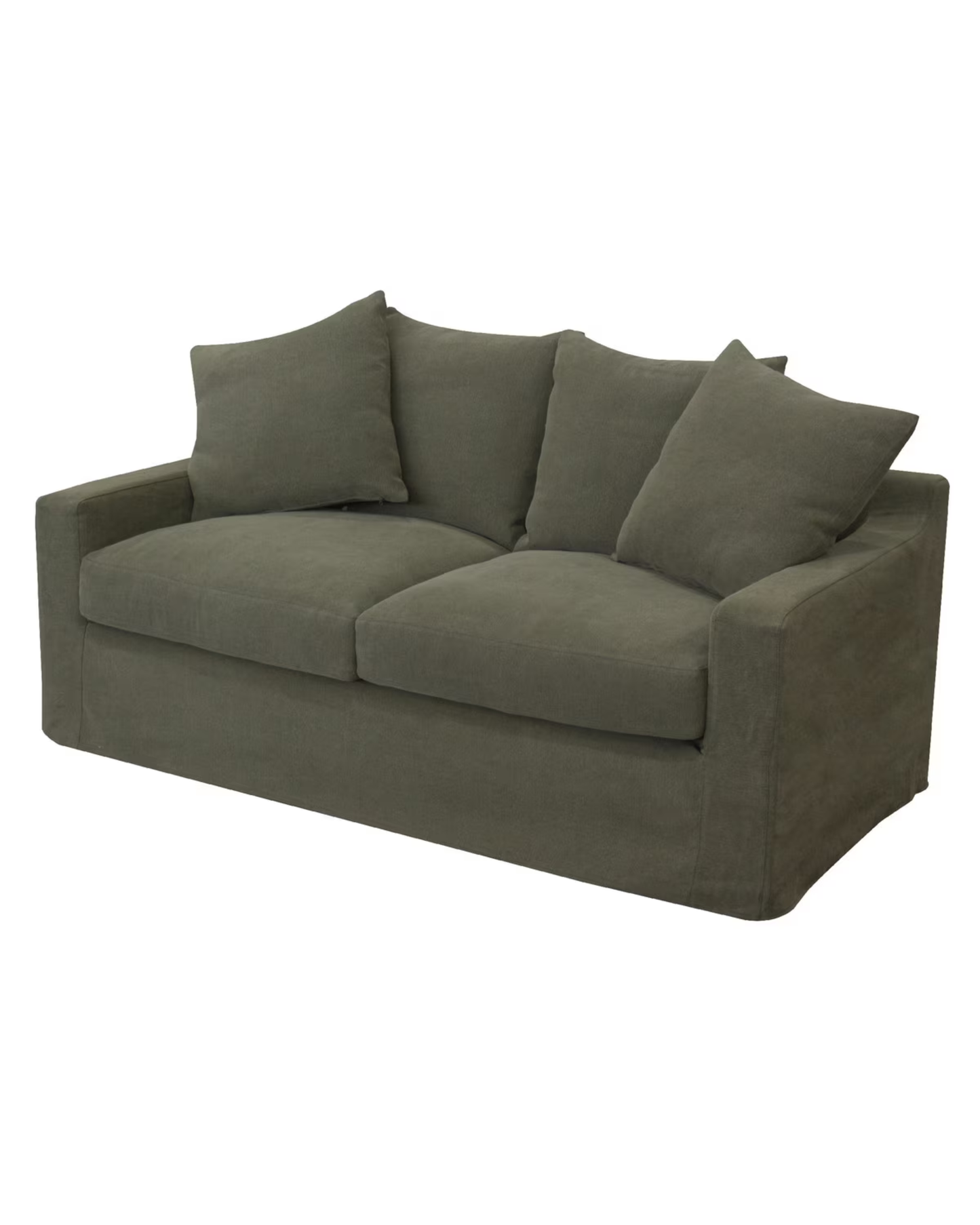 LUCCA TWO SEATER SOFA - OLIVE