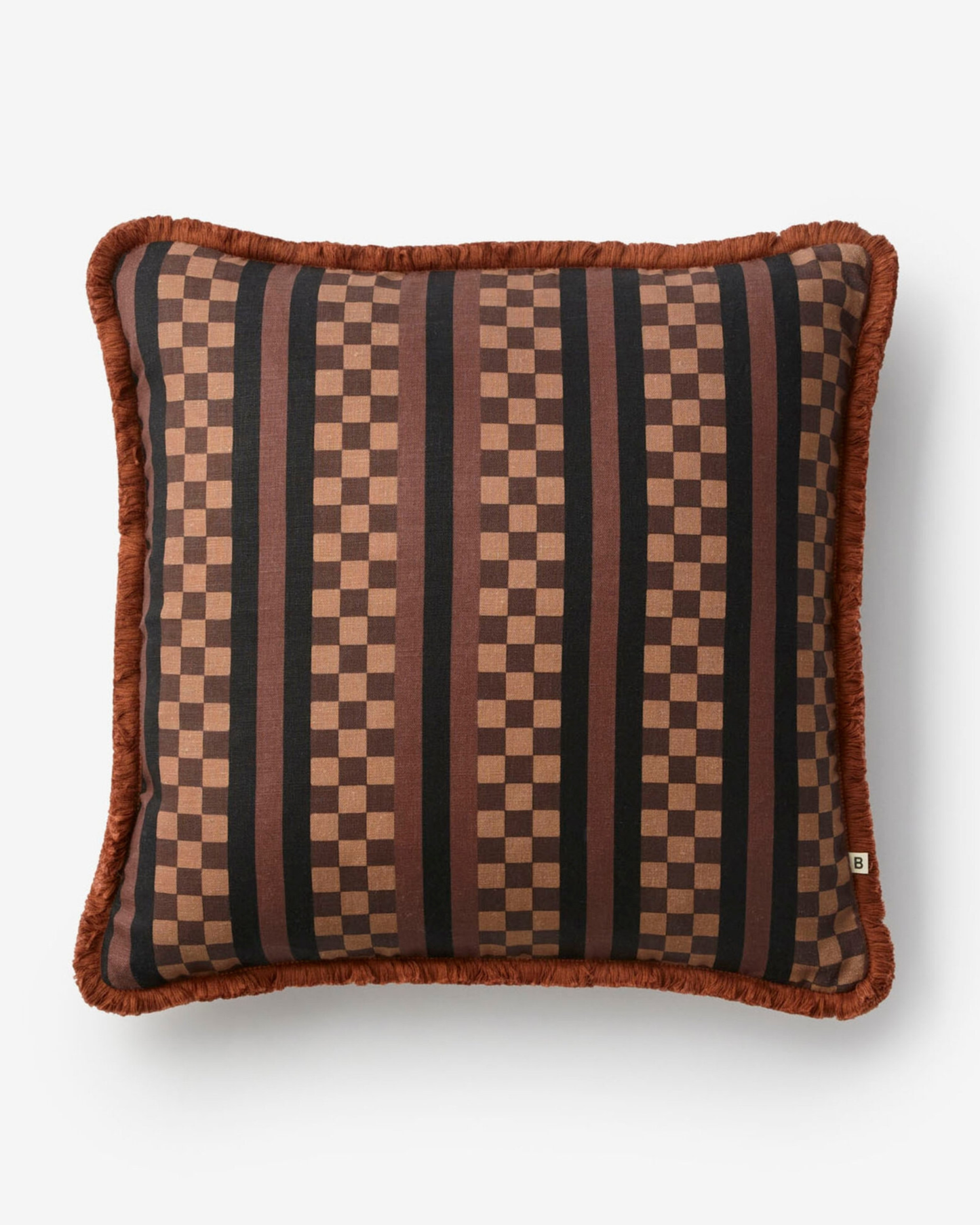 MARCO TILE - CHOCOLATE CUSHION COVER 50x50
