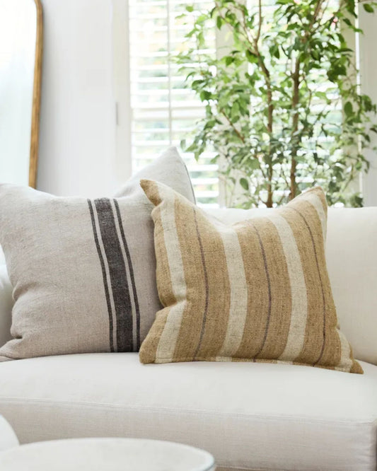 MARIGOLD LINEN STRIPE CUSHION