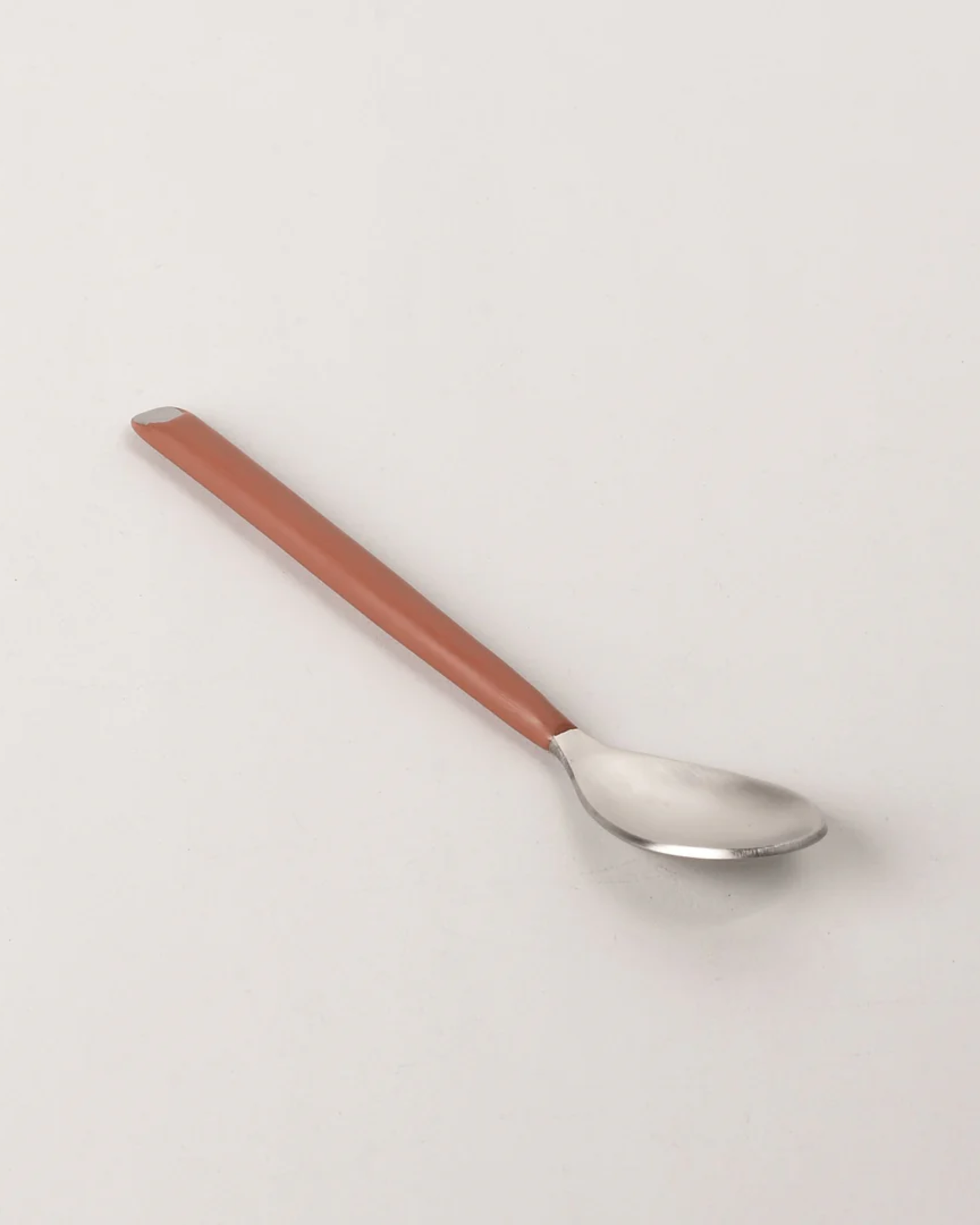 MATTE HANDLE TEASPOON - CORAL