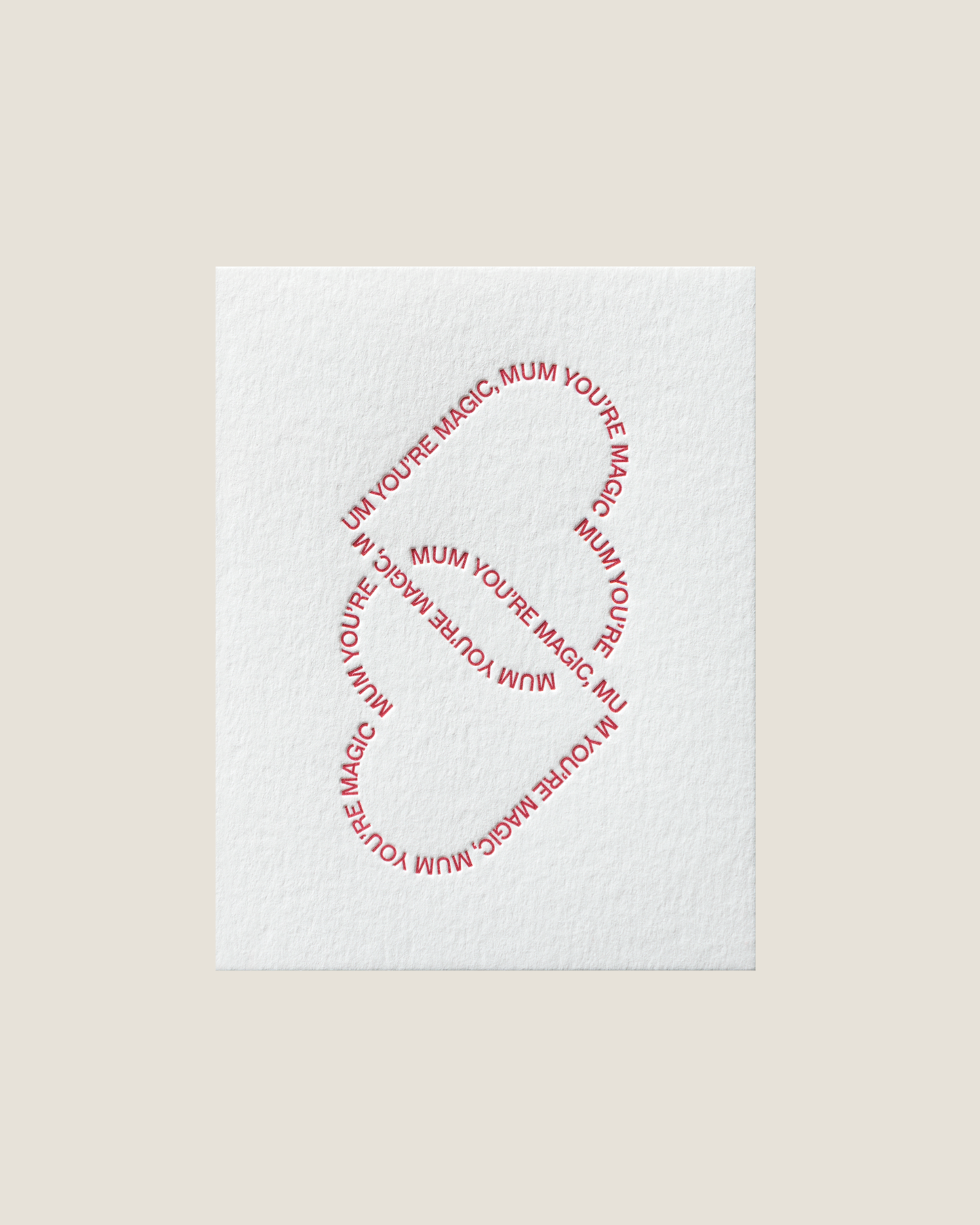 MUM YOU'RE MAGIC - SHORT TALK GREETING CARD