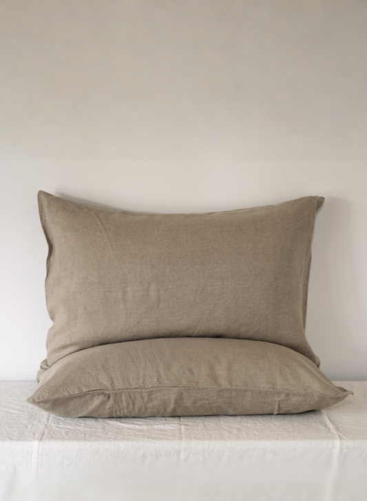 LE LIN - STANDARD PILLOW CASE SET - NATURAL
