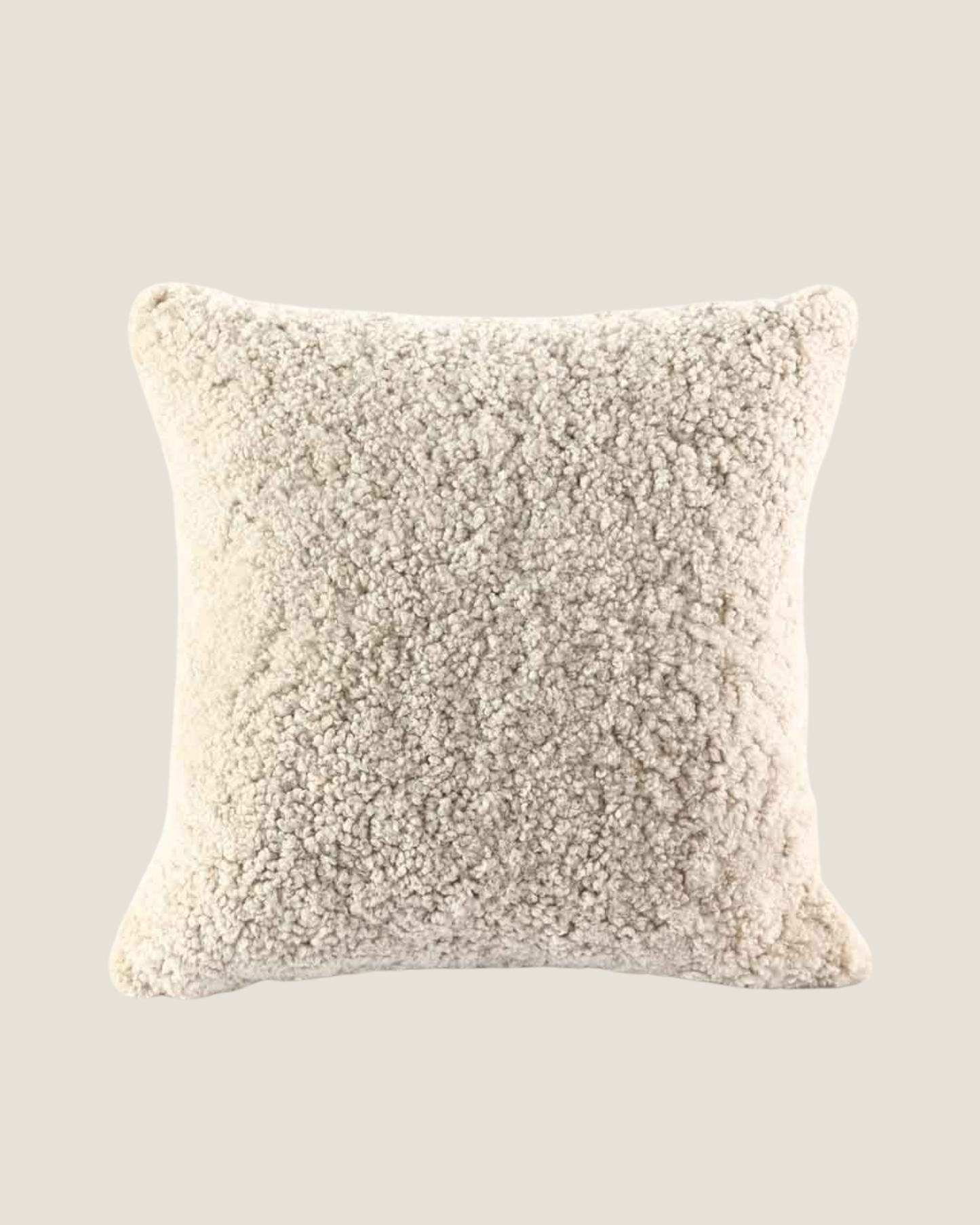 NZ WOOL SHEEPSKIN CUSHION - CLOUD