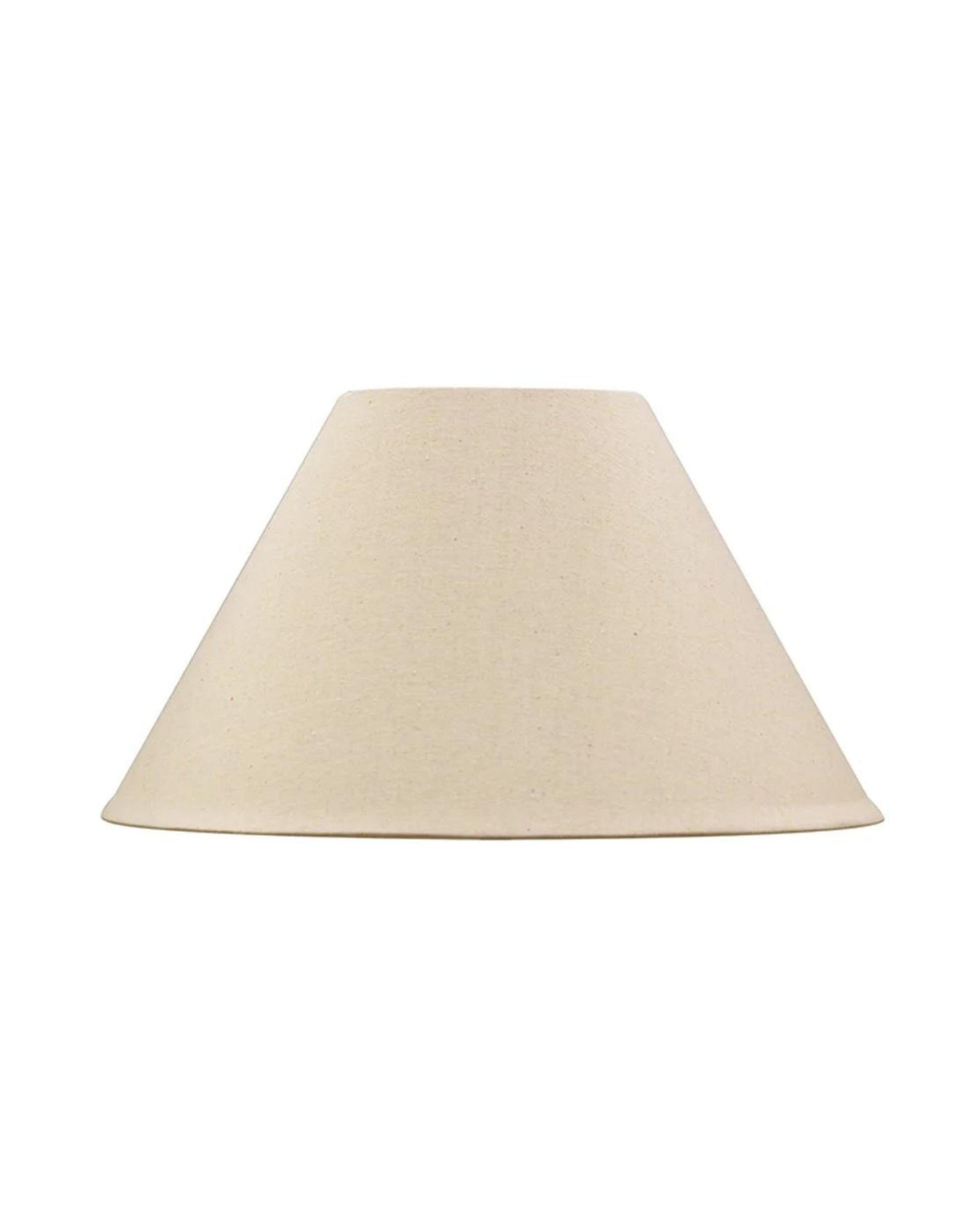 The OATMEAL 31CM LAMPSHADE by CC interiors, featuring a neutral beige tone reminiscent of oatmeal, sits elegantly against a white background.