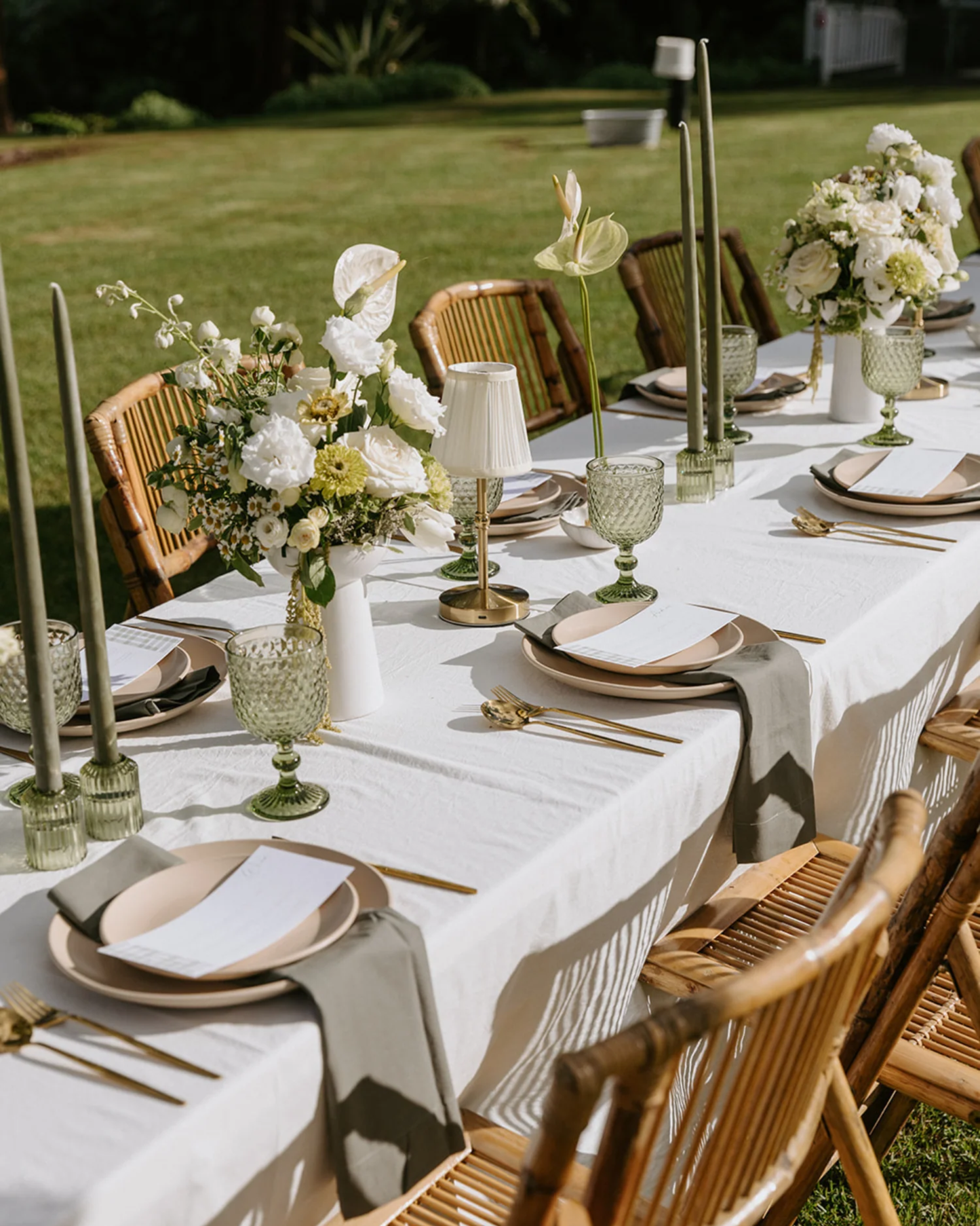 55CM TAPER CANDLES - OLIVE