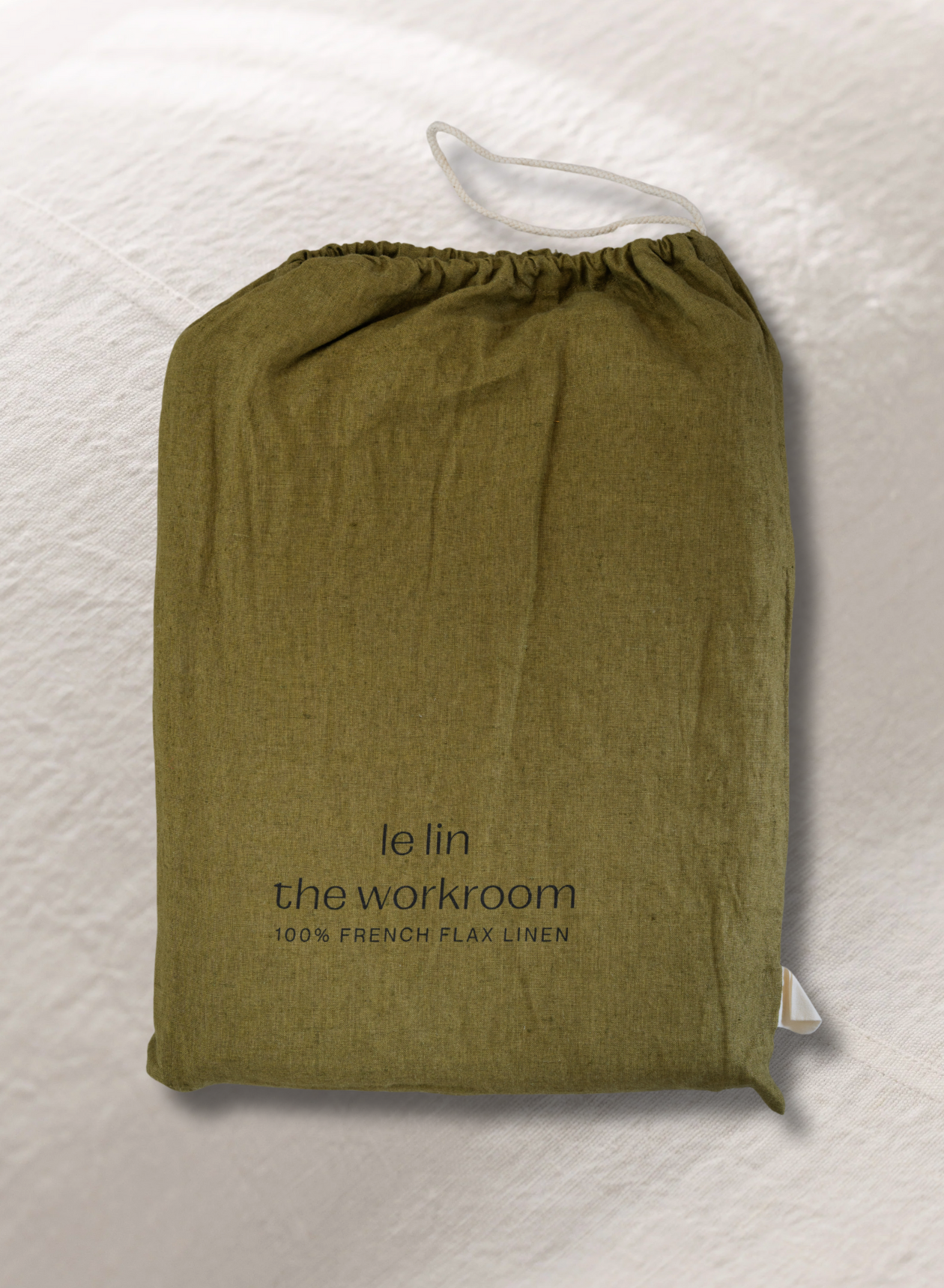 LE LIN - STANDARD PILLOW CASE SET - OLIVE