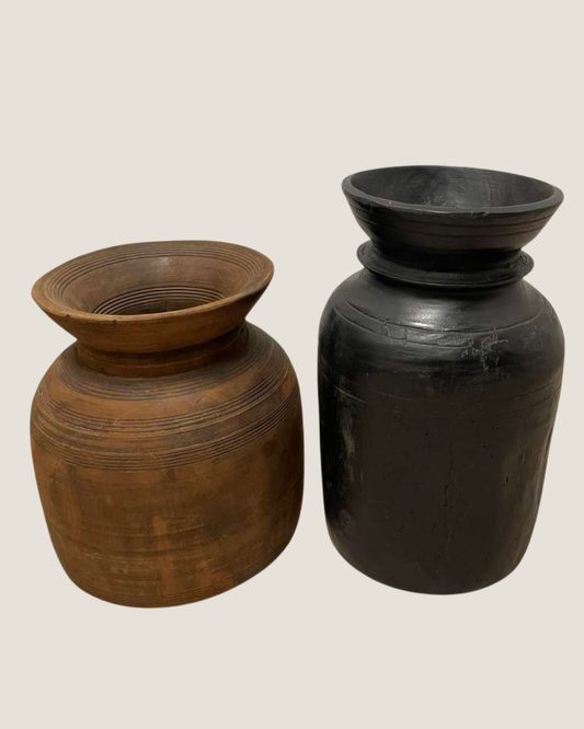 ORIGINAL WOODEN WATER POT