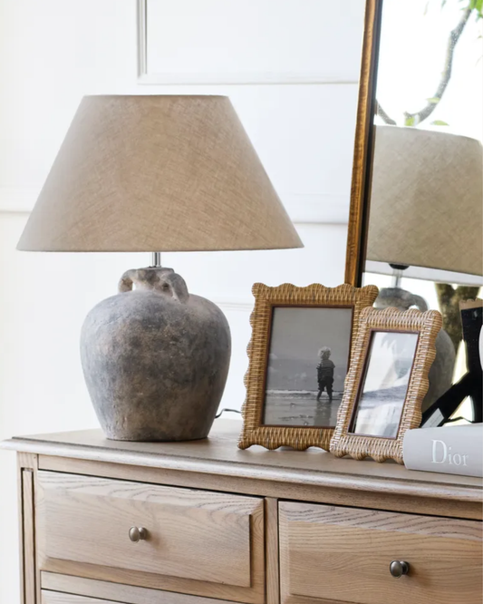 RATTAN WAVY PHOTO FRAME - 4 X 6