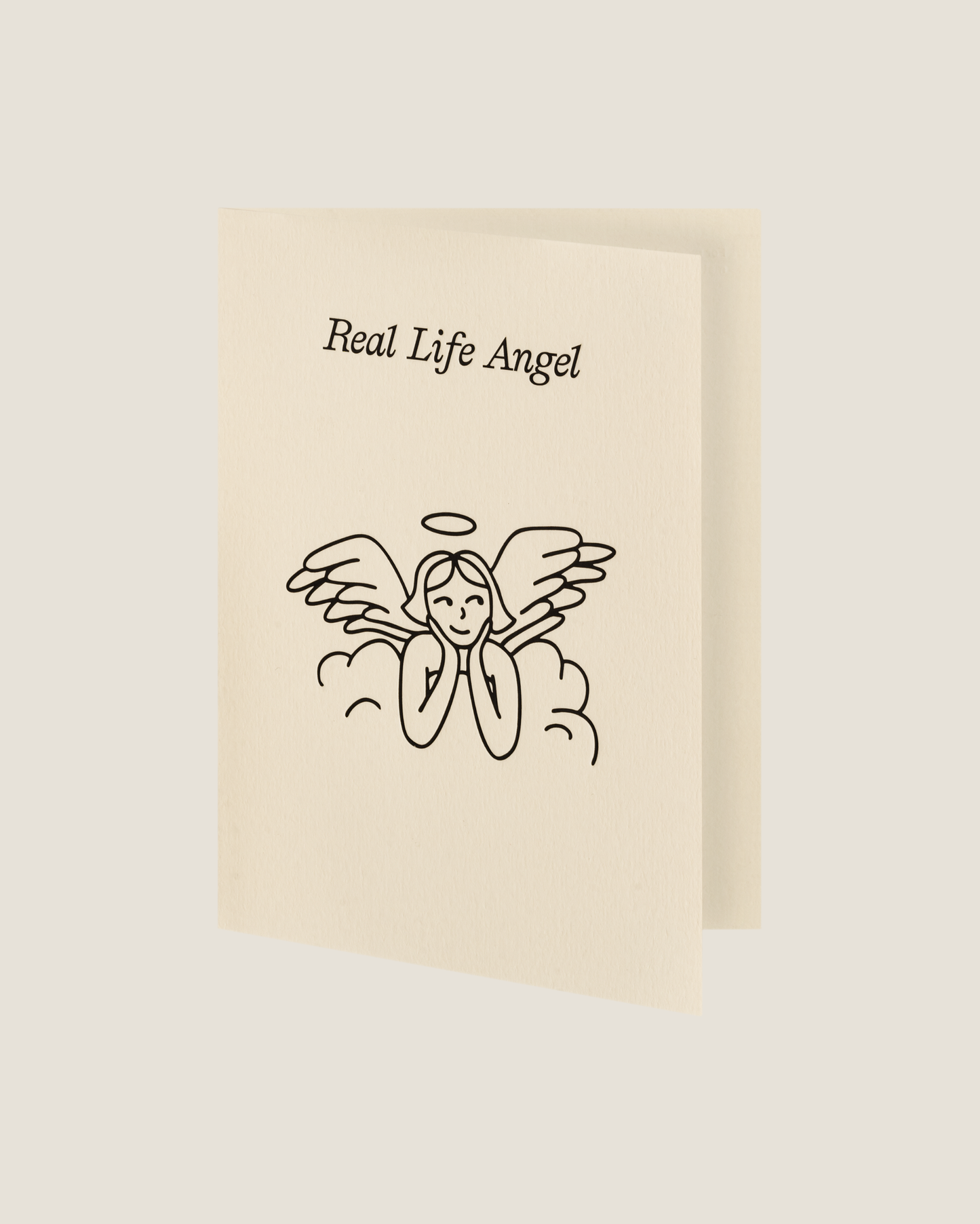 REAL LIFE ANGEL- SHORT TALK GREETING CARD