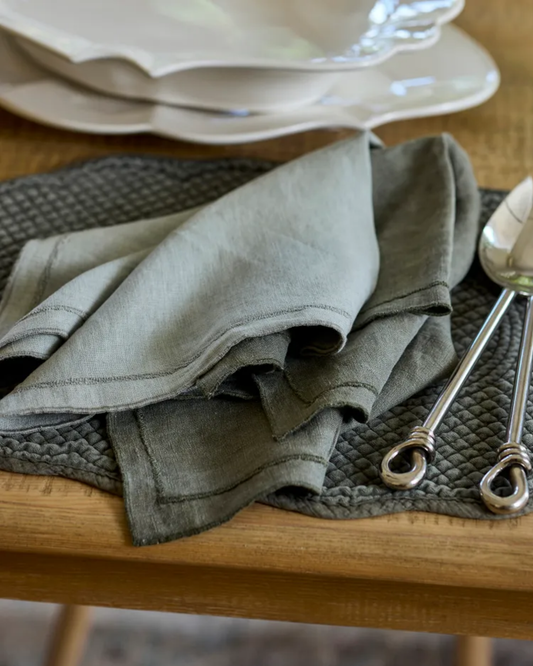 RILEY NAPKIN - FOG BLUE (SET OF 4)