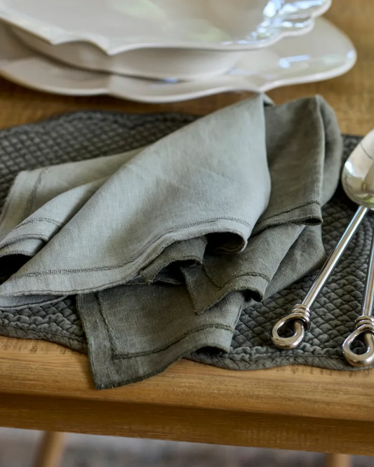 RILEY NAPKIN - OLIVE (4 PACK)