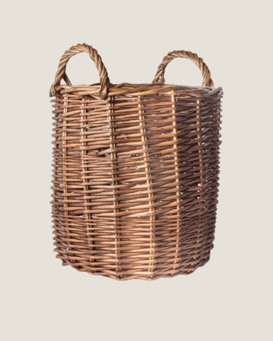 RIVIERA WOVEN ROUND BASKET - SMALL
