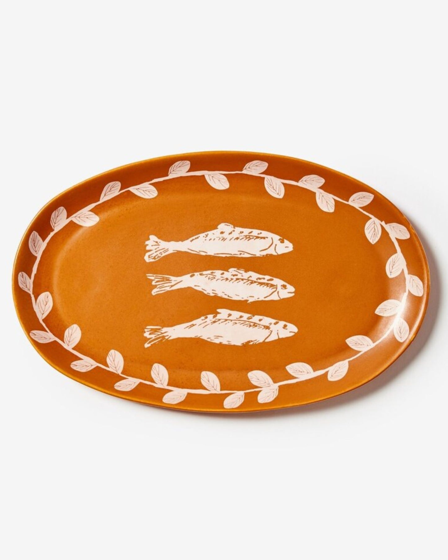 SARDINES TAN OVAL PLATE