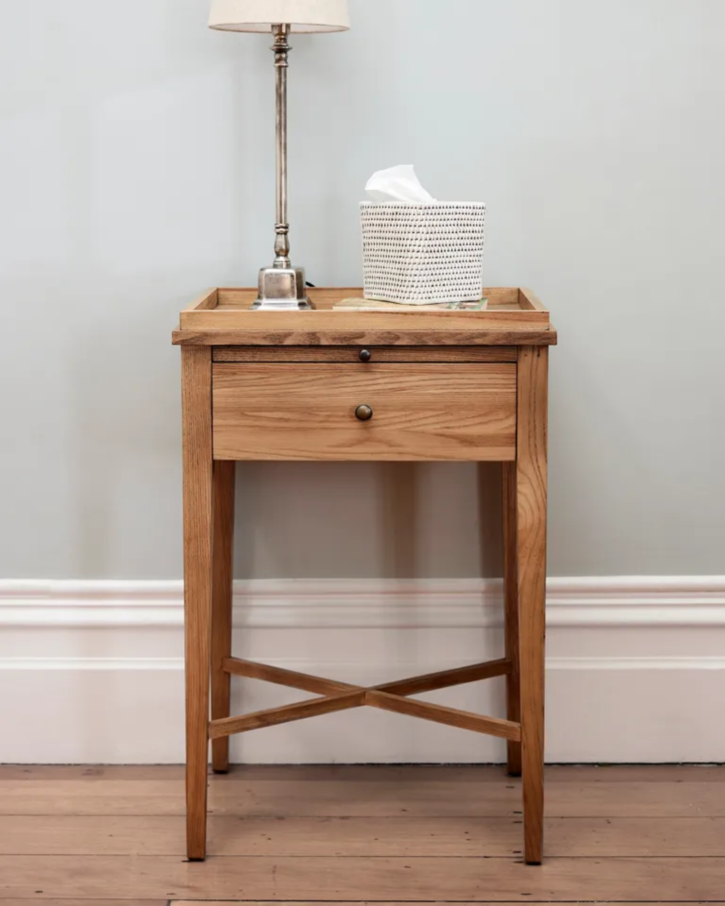 SASKIA BEDSIDE TABLE - NATURAL OAK