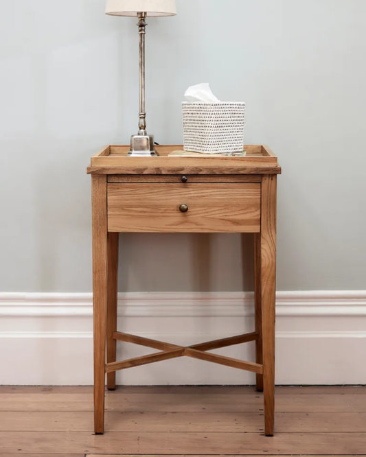 SASKIA BEDSIDE TABLE - NATURAL OAK