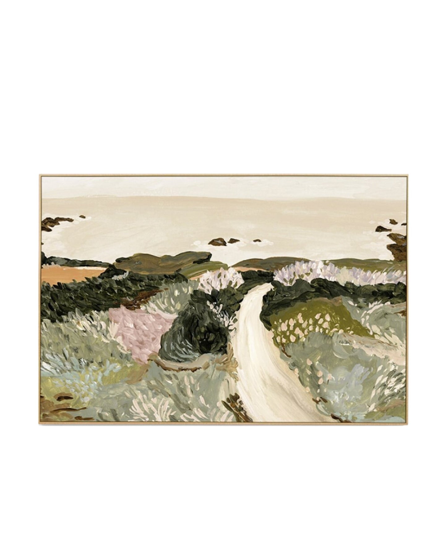 SEASIDE MEADOW SPRING FRAMED CANVAS