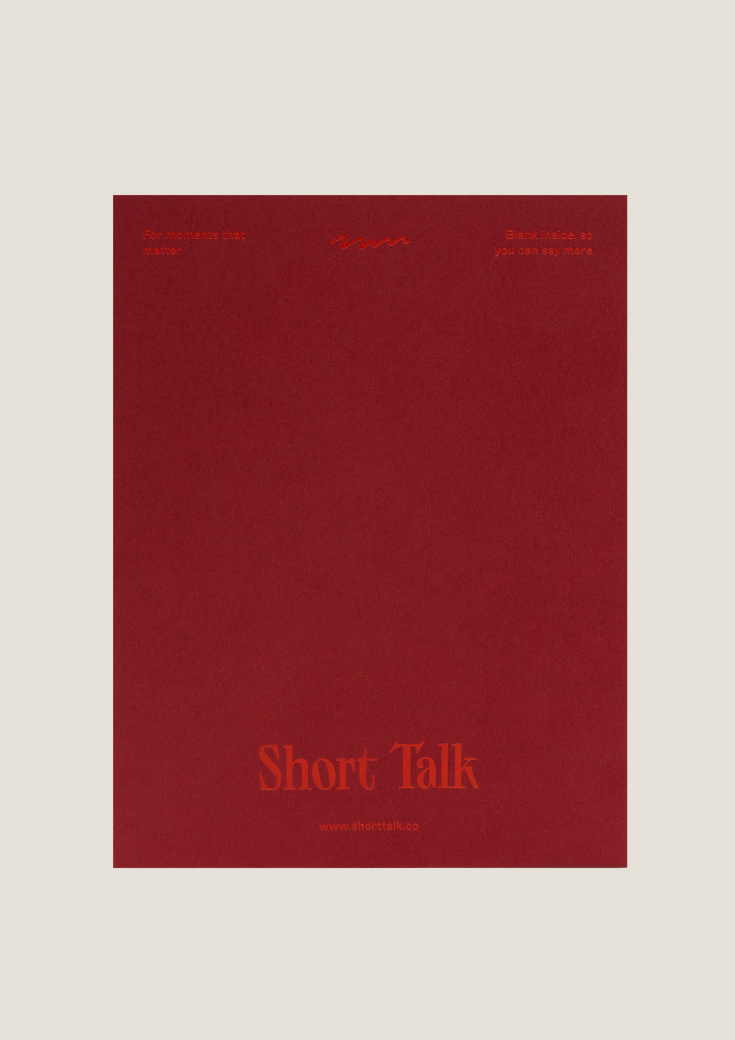 MERRY MAYHEM - SHORT TALK GREETING CARD