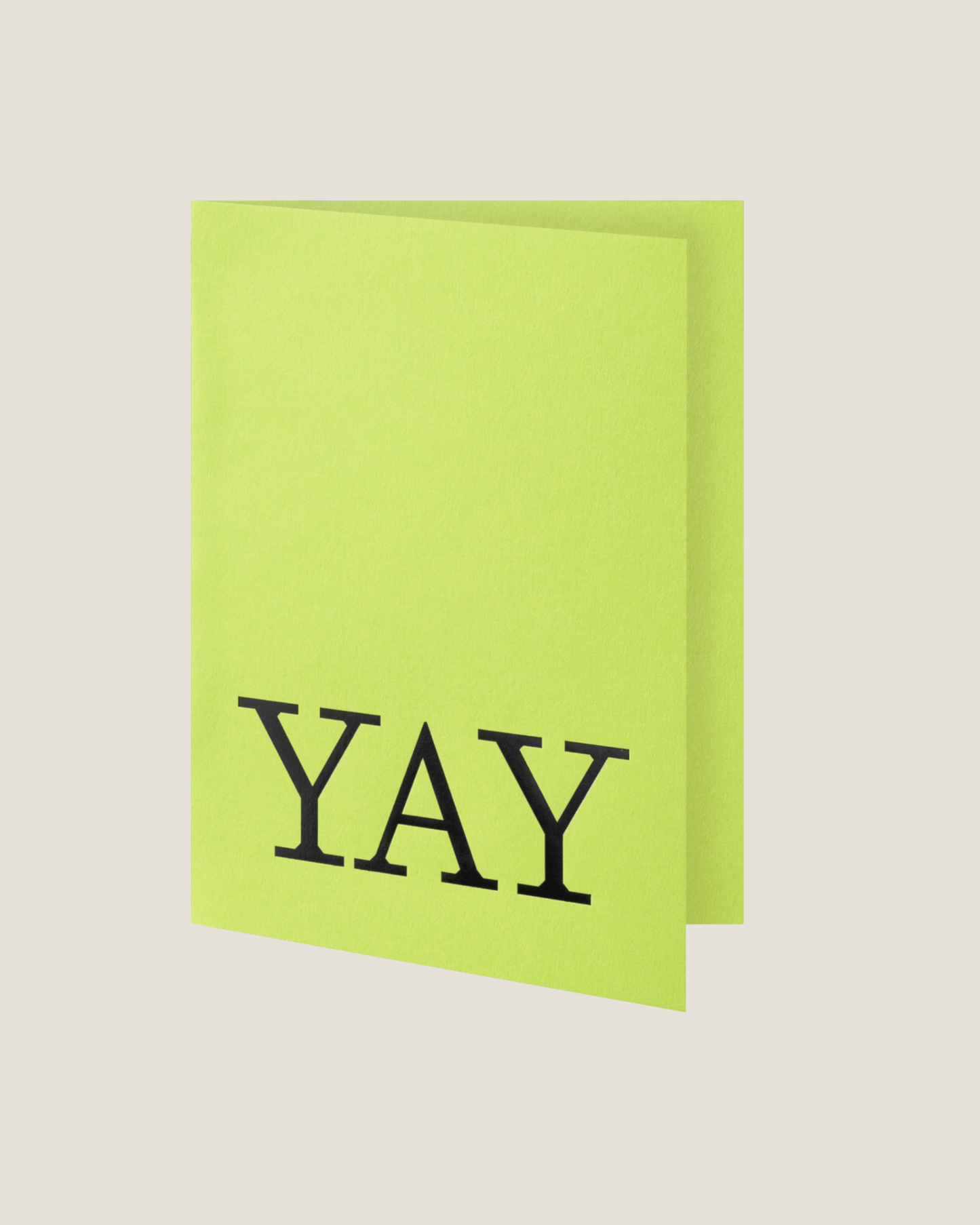 YAY- SHORT TALK GREETING CARD