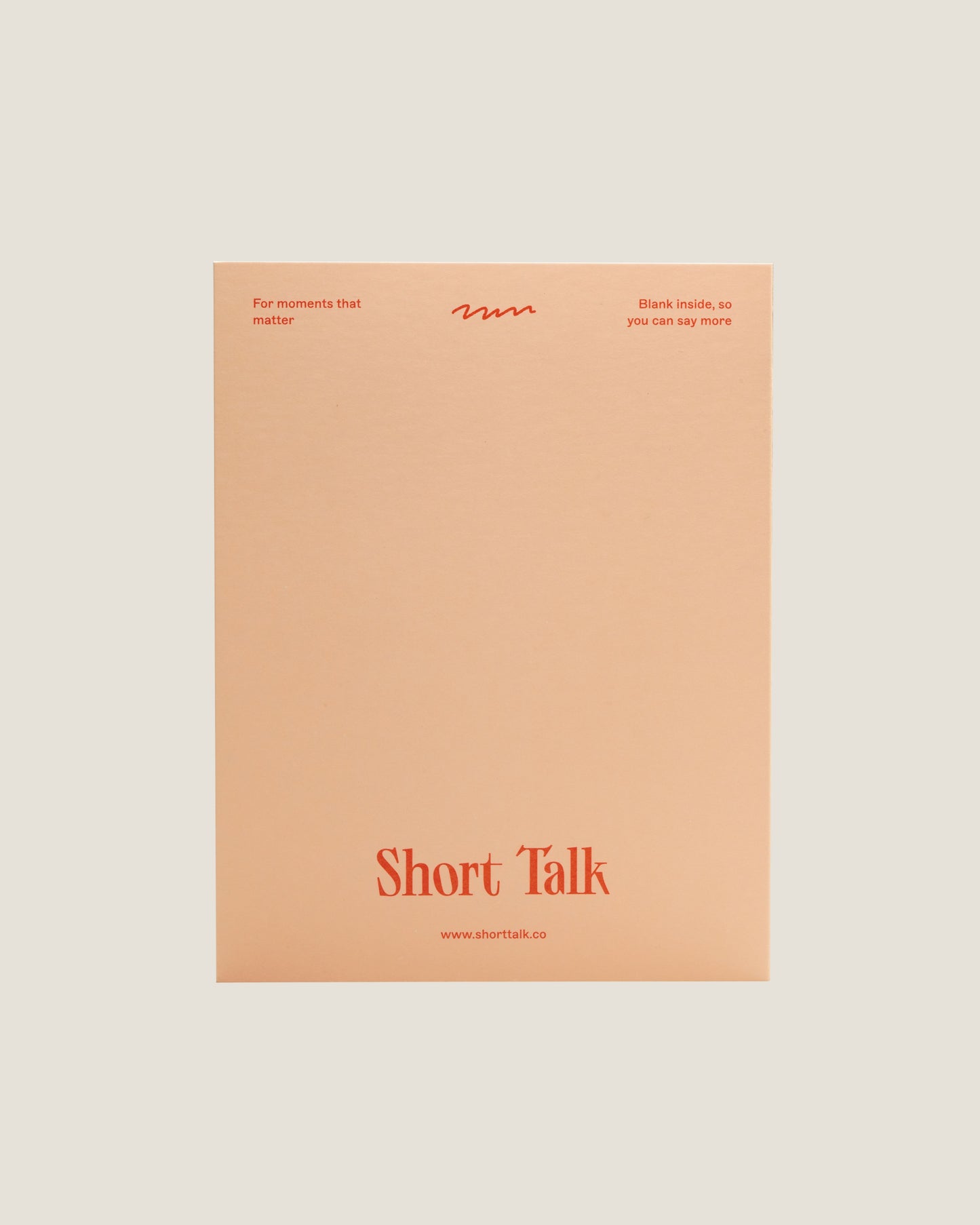 SMITTEN - SHORT TALK GREETING CARD