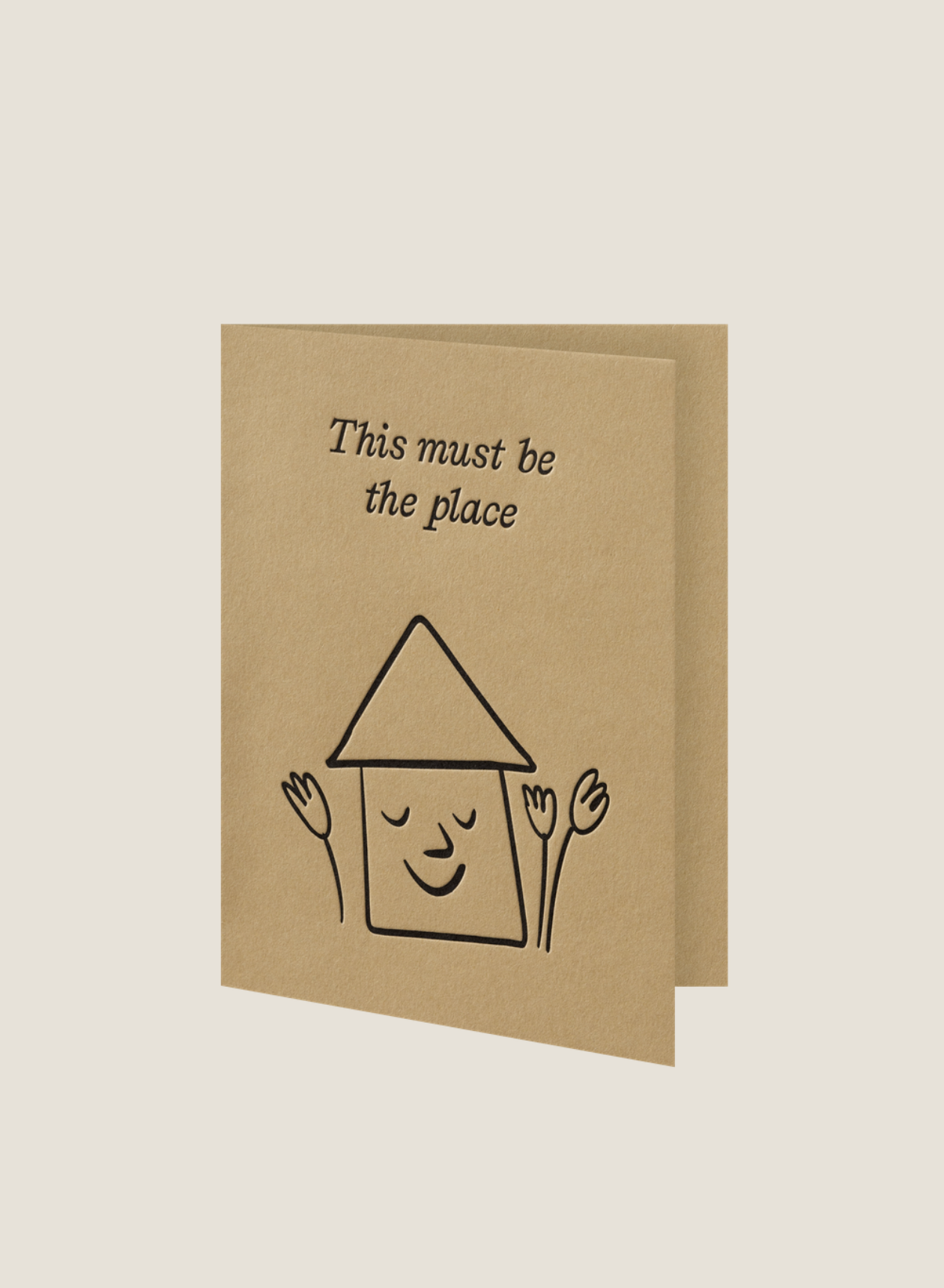 THIS MUST BE THE PLACE - SHORT TALK GREETING CARD
