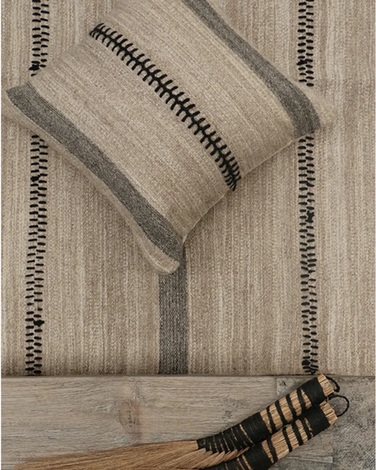 Tribal Wool Woven Cushion Cover In Earth Tones