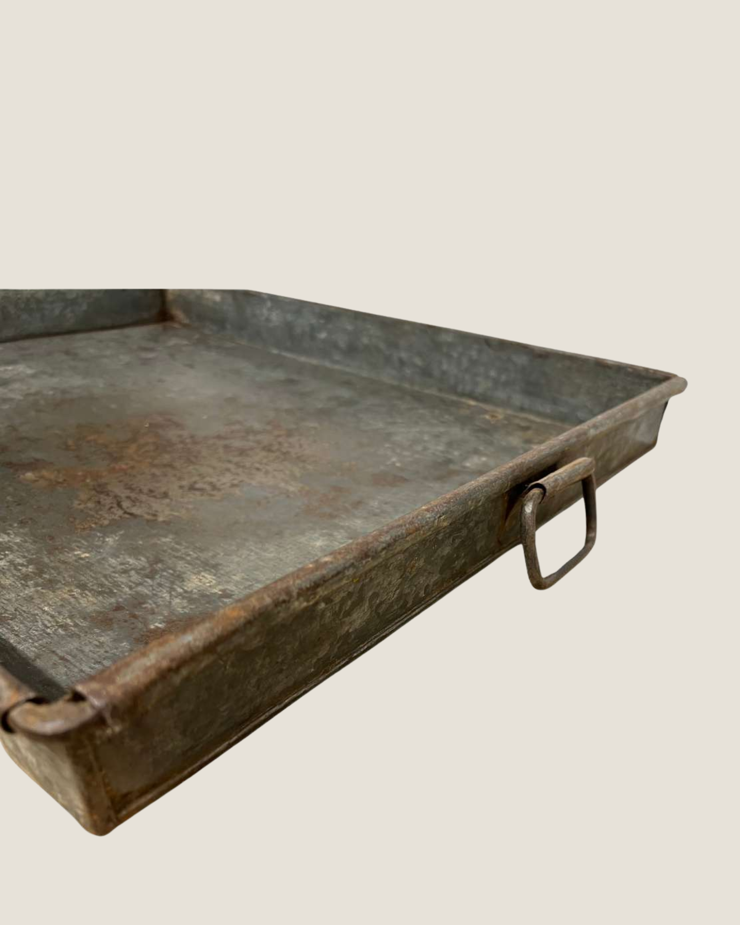 Vintage Iron Tray-  Rectangle - Large